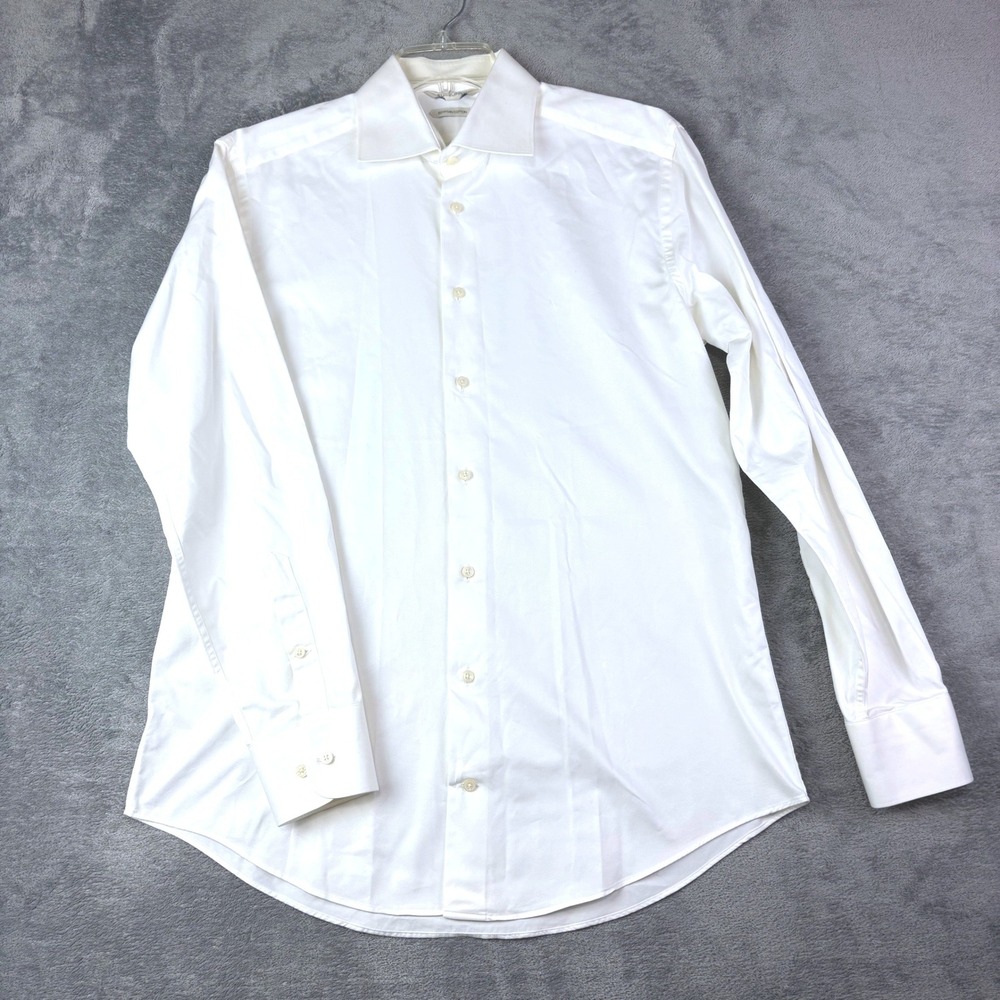 Suitsupply 16.5 White Dress Shirt Egyptian Cotton Italian Fabric Professional
